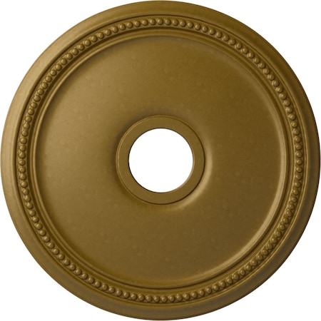 Diane Ceiling Medallion (Fits Canopies up to 5 3/8"), Hand-Painted Gold, 18"OD x 3 5/8"ID x 1 1/8"P